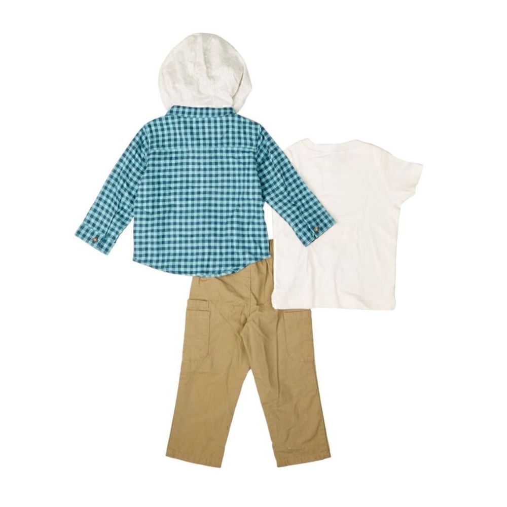 CARTER’S 3M BABY BOY Sneaky Cute 3-PC TOPS & BOTTOM PANTS SET - Picture 9 of 9